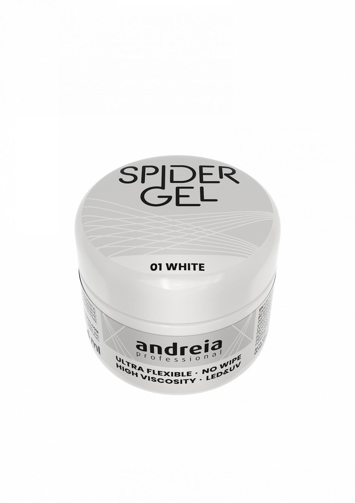 Andreia  Profesional Spider gel para Decoración de uñas 4grs 01 - Blanco