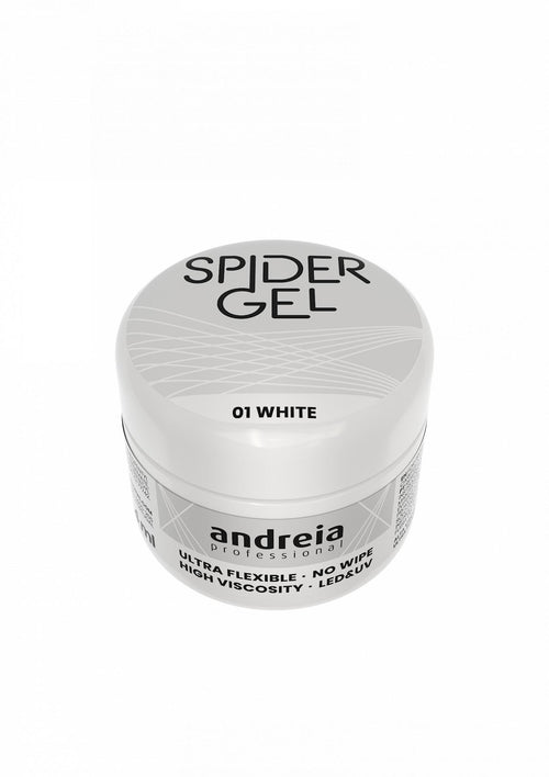 Andreia  Profesional Spider gel para Decoración de uñas 4grs 01 - Blanco