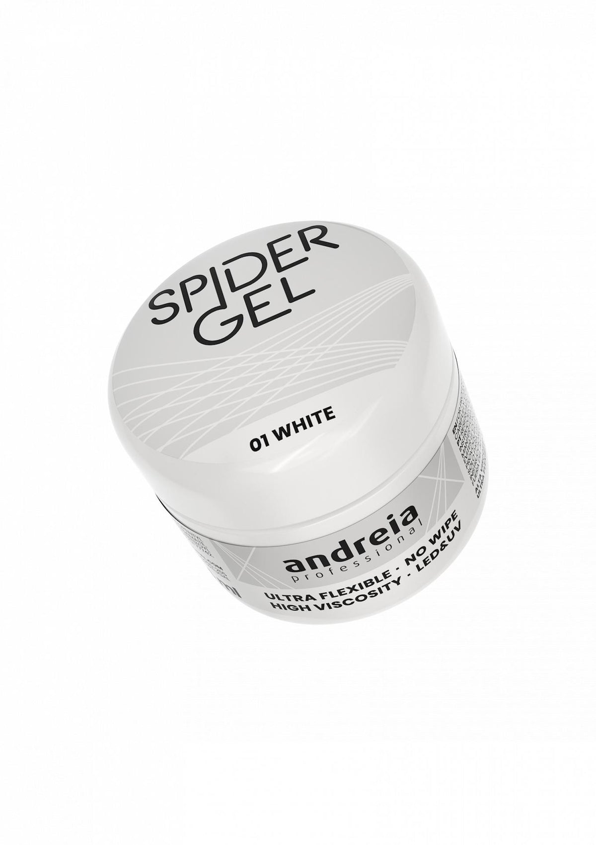 Andreia  Profesional Spider gel para Decoración de uñas 4grs 01 - Blanco