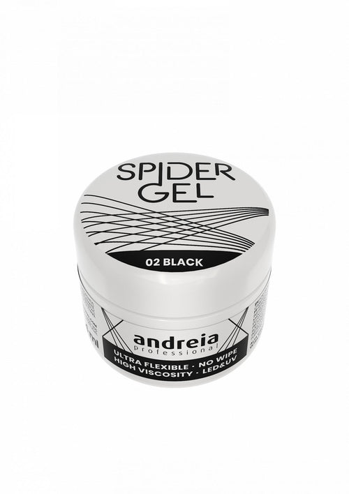 Andreia  Profesional Spider gel para Decoración de uñas 4grs 02 Negro