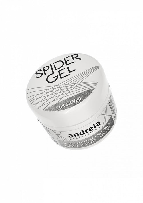 Andreia  Profesional Spider gel para Decoración de uñas 4grs 03 - Silver