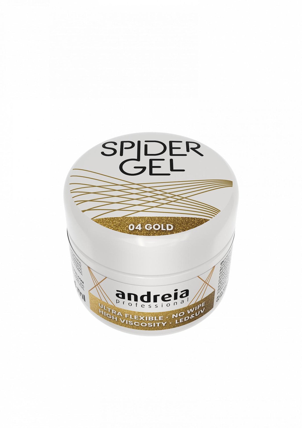 Andreia  Profesional Spider gel para Decoración de uñas 4grs 04 - Gold