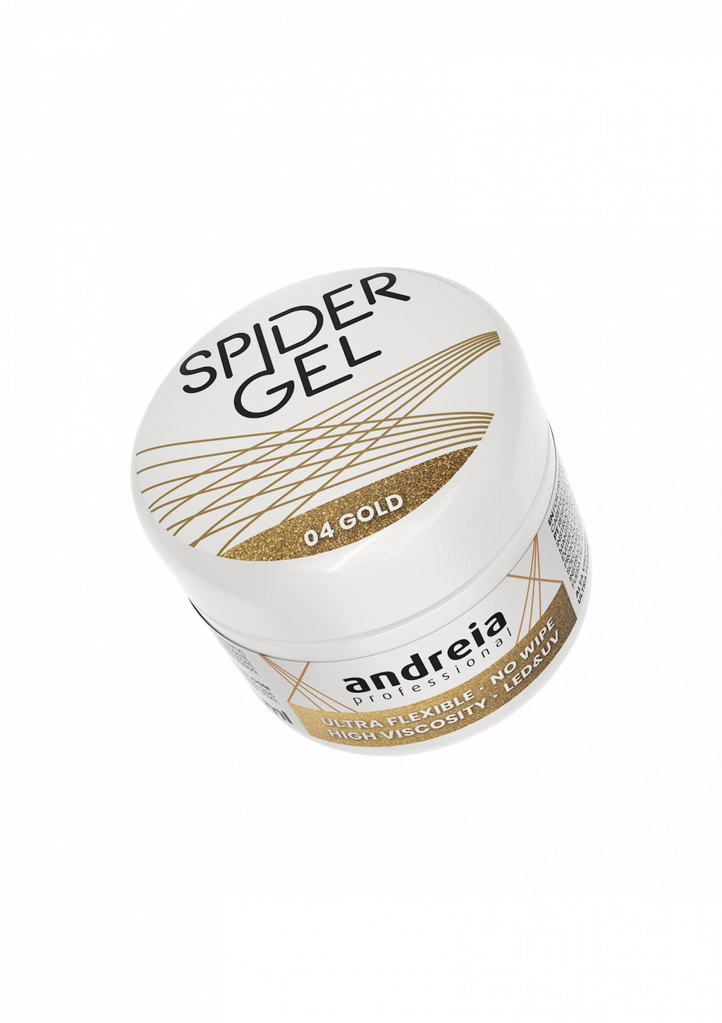 Andreia  Profesional Spider gel para Decoración de uñas 4grs 04 - Gold