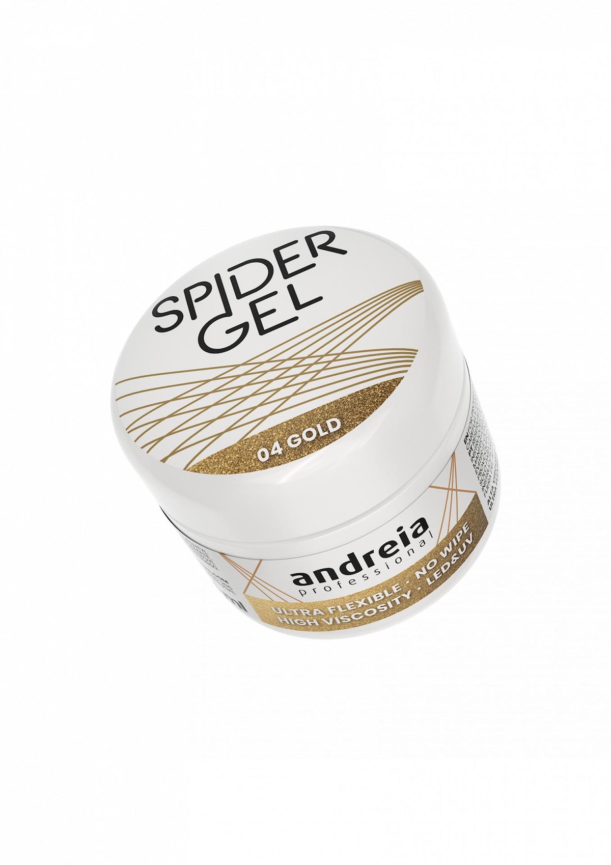 Andreia  Profesional Spider gel para Decoración de uñas 4grs 04 - Gold