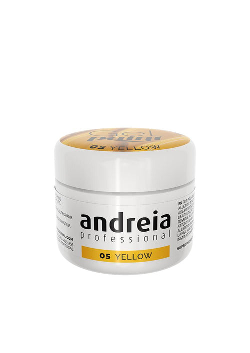 Andreia  Profesional Gel Paint para decoración de uñas 4ml - Amarillo