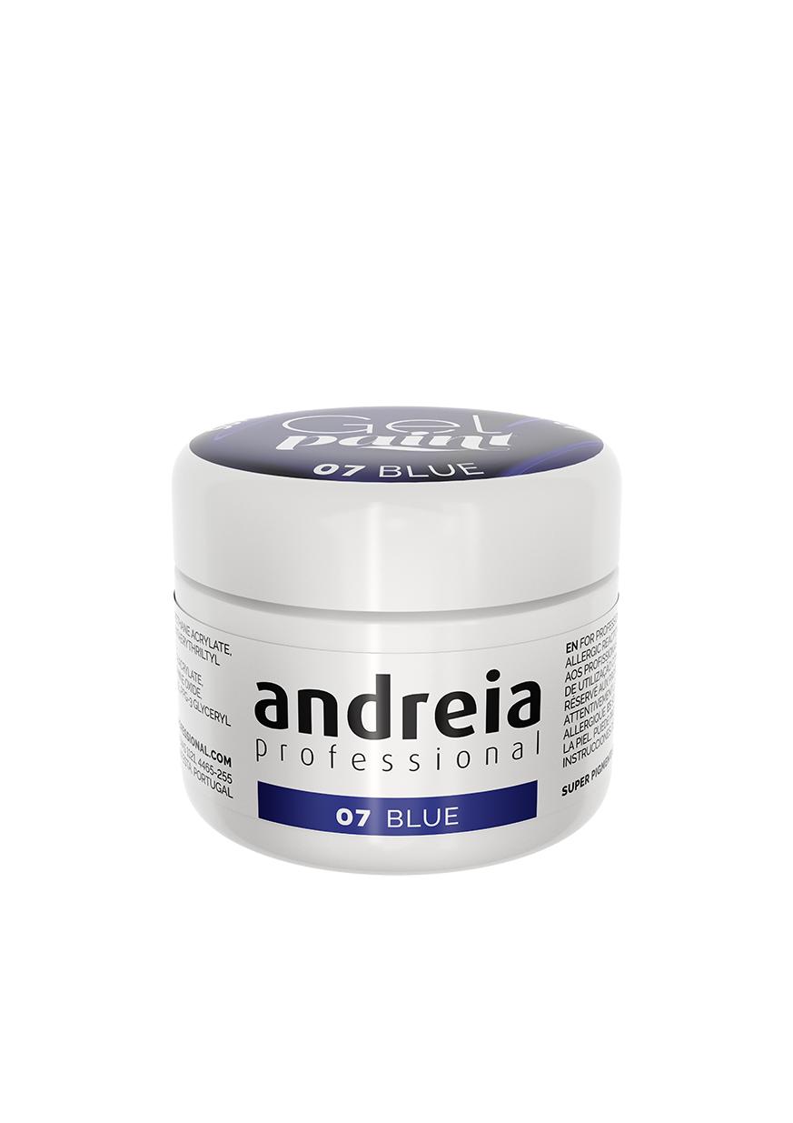 Andreia  Profesional Gel Paint para decoración de uñas 4ml - Azul