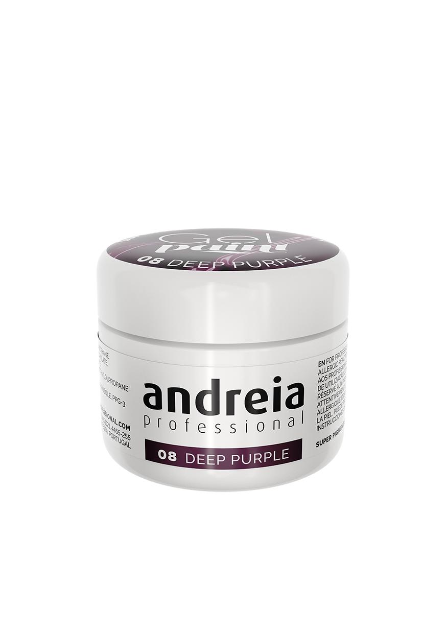 Andreia  Profesional Gel Paint para decoración de uñas 4ml - Lila