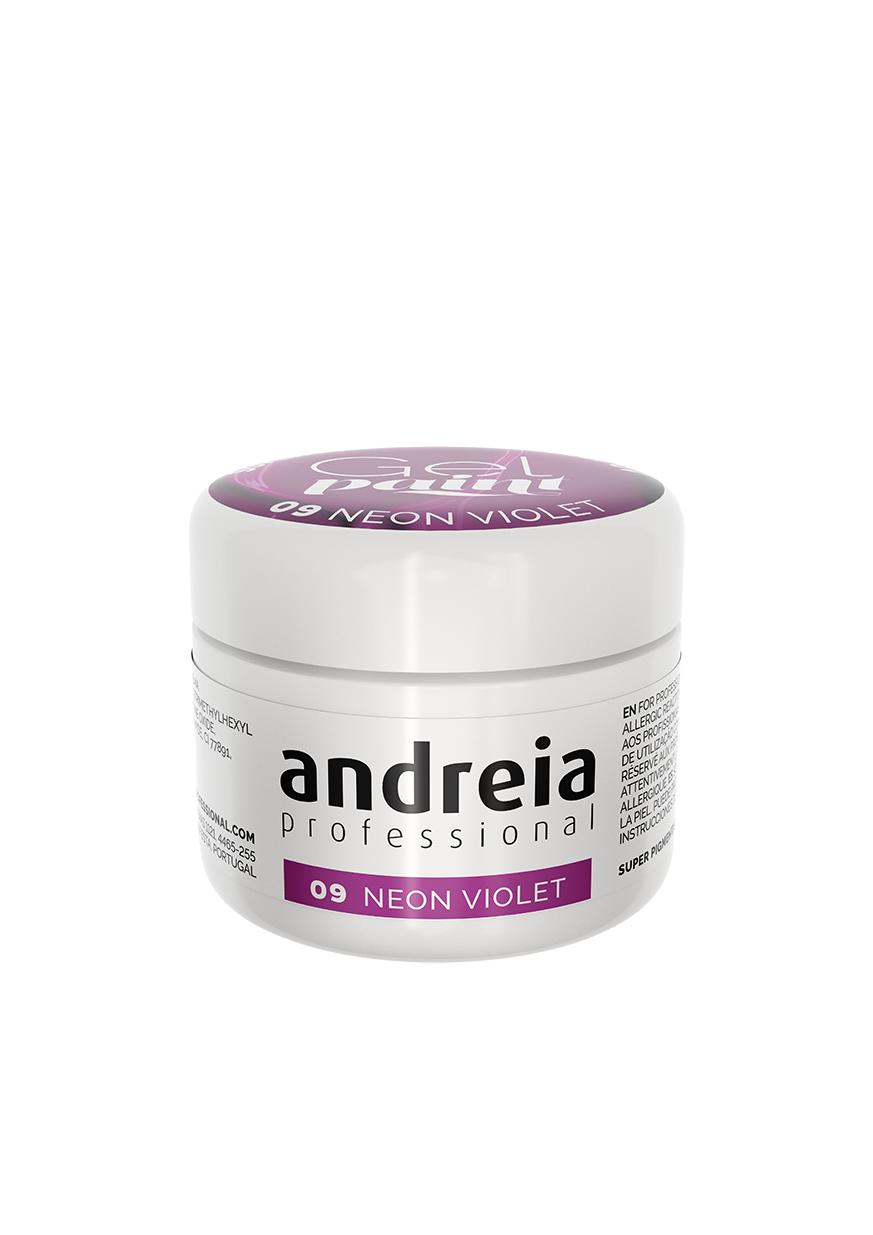 Andreia  Profesional Gel Paint para decoración de uñas 4ml - Violeta Neon
