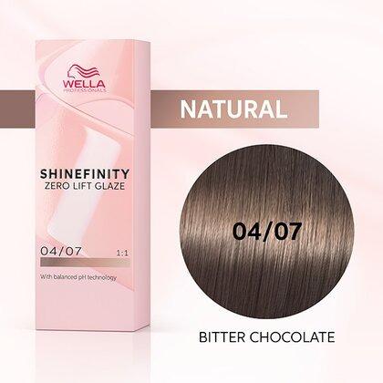 Wella - Coloración SHINEFINITY  04/07 Castaño Medio Natural Marrón 60 ml