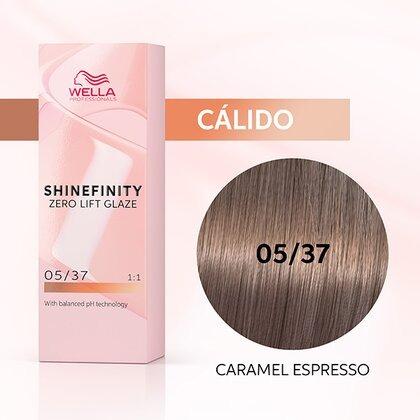 Wella - Coloración SHINEFINITY 05/37 Castaño Claro Dorado Marrón 60 ml