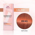 Wella - Coloración SHINEFINITY 05/43 Castaño Claro Cobrizo Dorado 60 ml