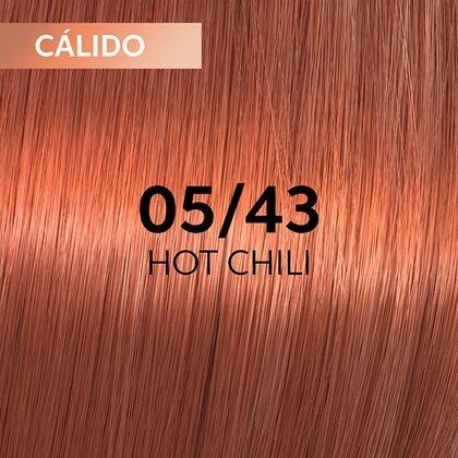 Wella - Coloración SHINEFINITY 05/43 Castaño Claro Cobrizo Dorado 60 ml