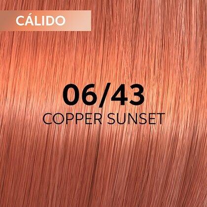 Wella - Coloración SHINEFINITY 06/43 Rubio Oscuro Cobrizo Dorado 60 ml