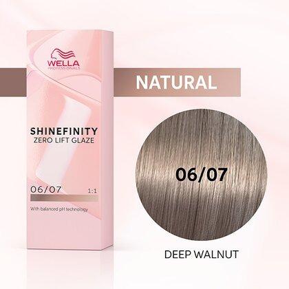 Wella - Coloración SHINEFINITY  06/07 Rubio Oscuro Natural Marrón 60 ml