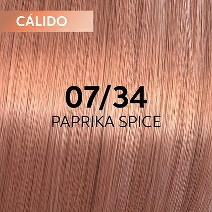 Wella - Coloración SHINEFINITY 07/34 Rubio Medio Dorado Cobrizo 60 ml