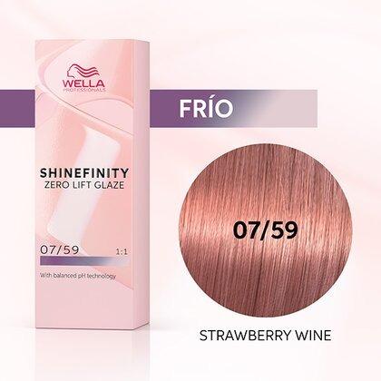Wella - Coloración SHINEFINITY 07/59 Rubio Medio Caoba Cendré 60 ml