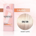 Wella - Coloración SHINEFINITY 08/38 Rubio Claro Dorado Perla 60 ml