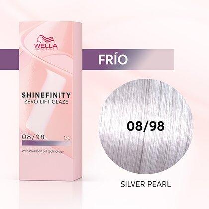 Wella - Coloración SHINEFINITY 08/98 Rubio Claro Cendré Perla 60 ml