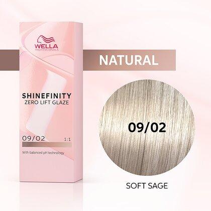 Wella - Coloración SHINEFINITY 09/02 Rubio Muy Claro Natural Mate 60 ml