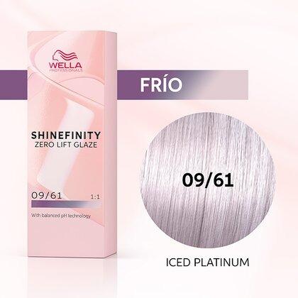 Wella - Coloración SHINEFINITY 09/61 Rubio Muy Claro Violeta Ceniza 60 ml