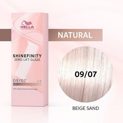 Wella - Coloración SHINEFINITY 09/07 Rubio Muy Claro Natural Marrón 60 ml