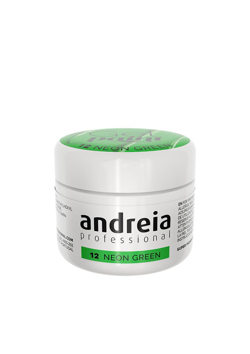Andreia  Profesional Gel Paint para decoración de uñas 4ml - Verde Neon