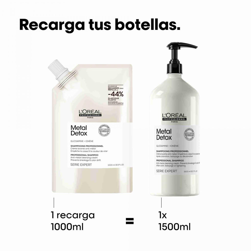 L’ORÉAL Serie Expert Champú Anti-Metales Metal Detox 1000Ml - Refill