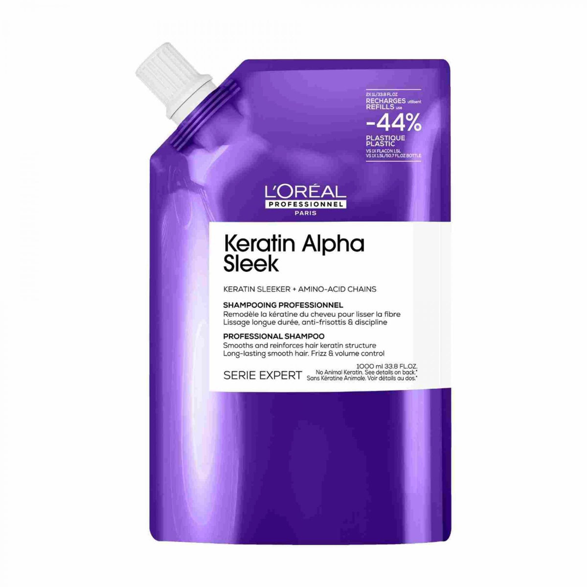 Loreal Keratin Alpha Sleek champu 1000ml