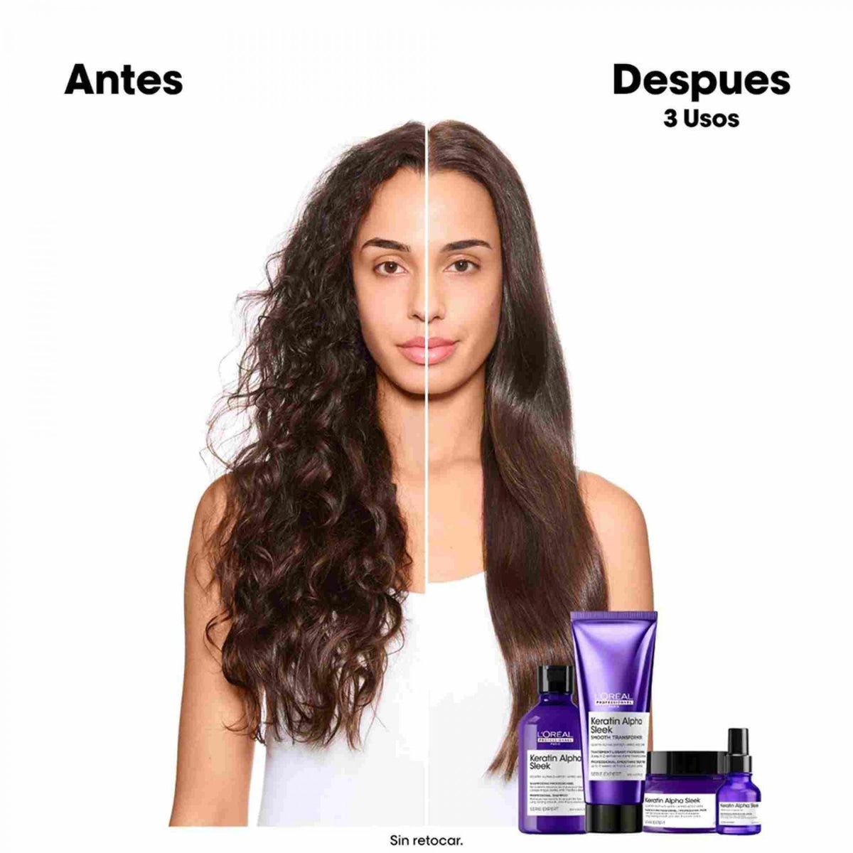 Loreal Keratin Alpha Sleek champu 1000ml
