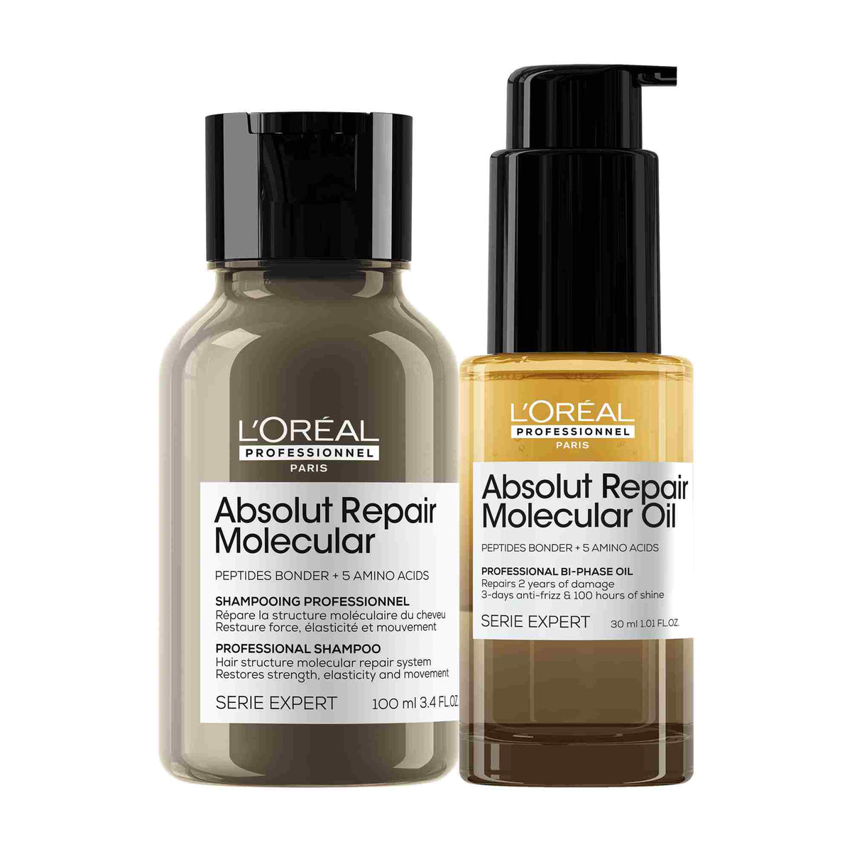 L’Oréal Professionnel Absolut Repair Molecular Set Duo Mini – Champú + Aceite