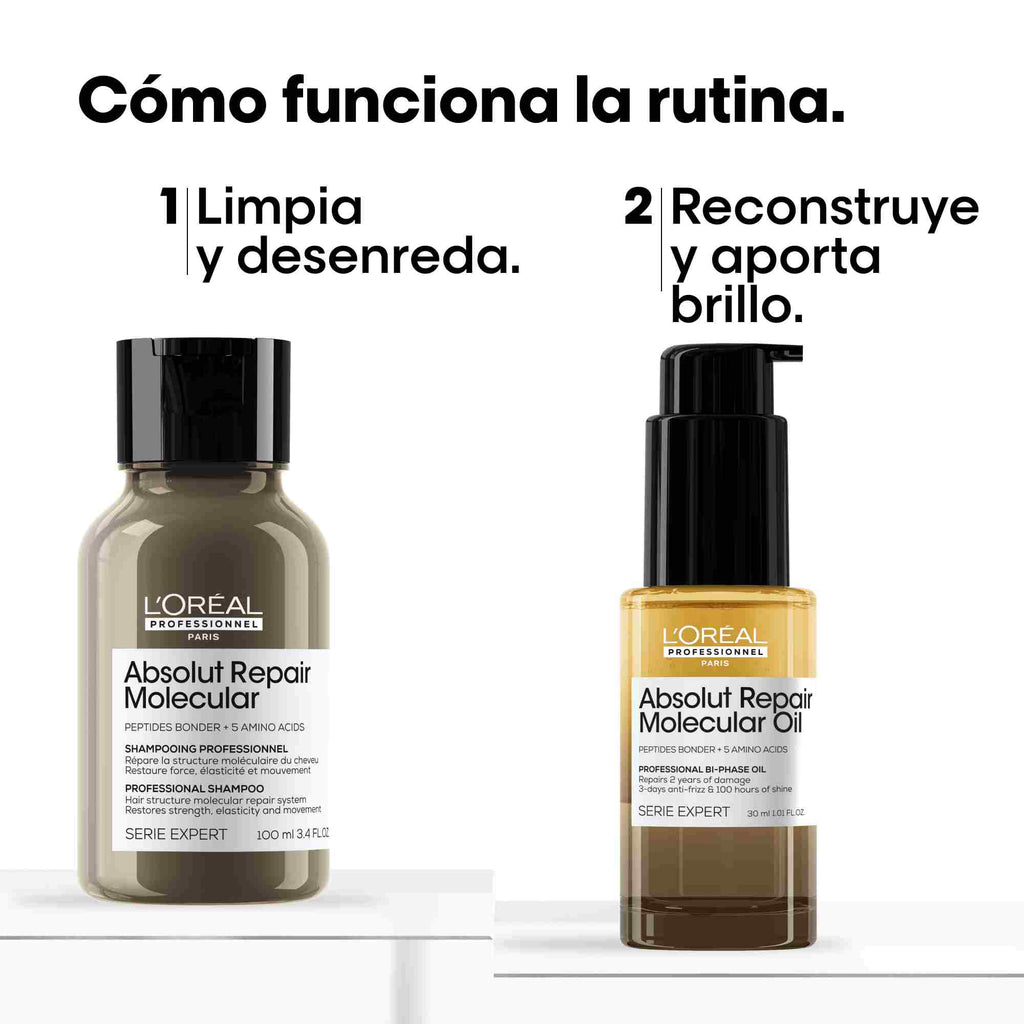 L’Oréal Professionnel Absolut Repair Molecular Set Duo Mini – Champú + Aceite