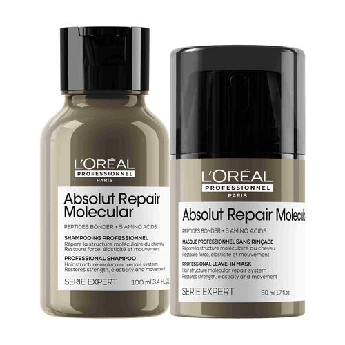 L’Oréal Professionnel Absolut Repair Molecular Set Duo Mini – Champú + Leave In
