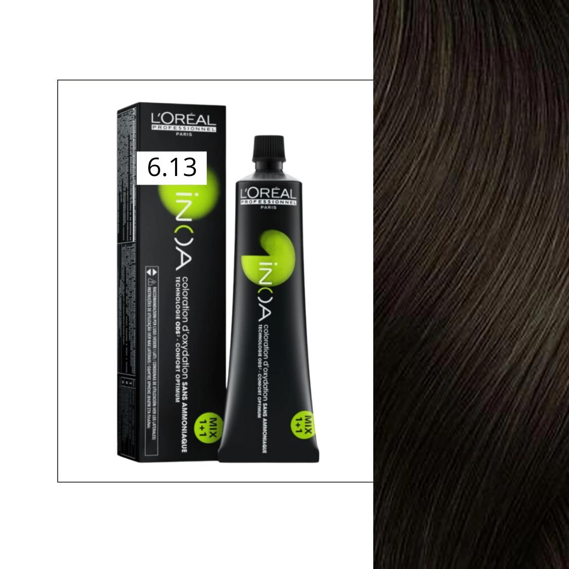 Loreal INOA sin amoniaco 60ml - 6.13