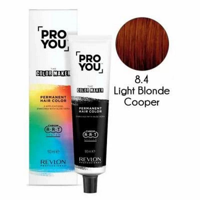 Revlon ProYou The Color Maker Tinte para el Cabello Permanente 90Ml Nº 8.4 LIGHT BLONDE COOPER