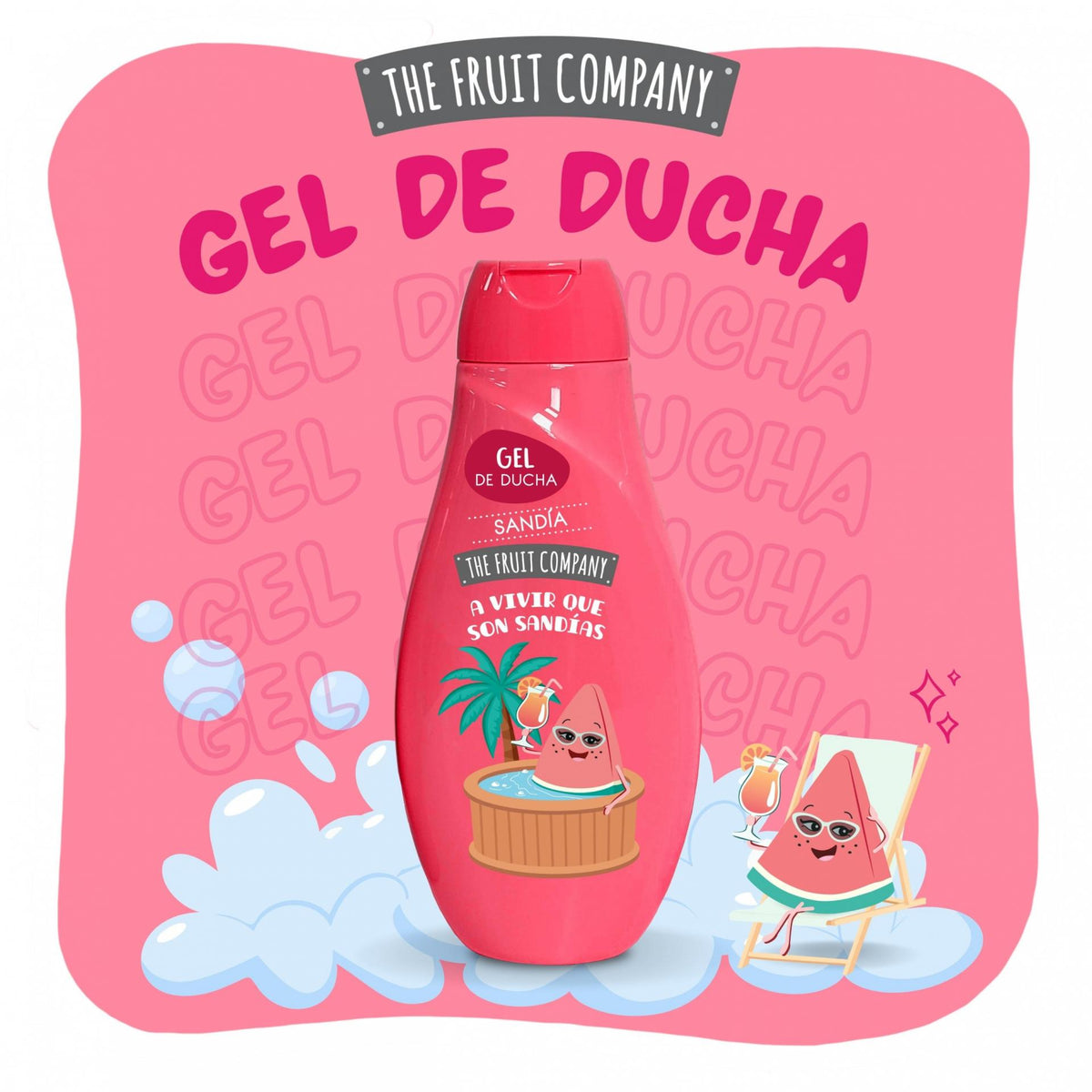 The Fruit Company Gel de Baño Sandia 600ml