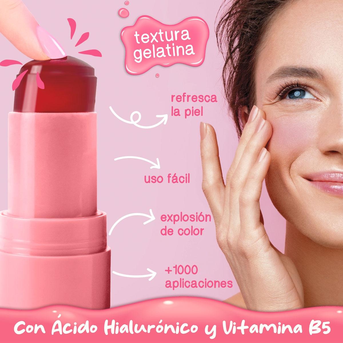 The Fruit Company Blush Gelatina Frambuesa para labios y mejillas 6gr