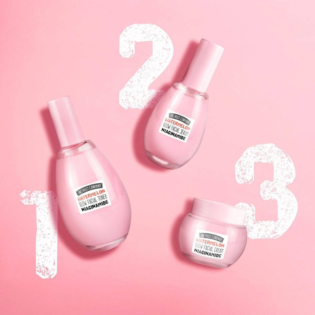 The Fruit Company Set Facial Glow Ritual Sandía Tónico + Crema + Sérum