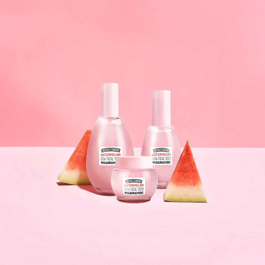 The Fruit Company Set Facial Glow Ritual Sandía Tónico + Crema + Sérum
