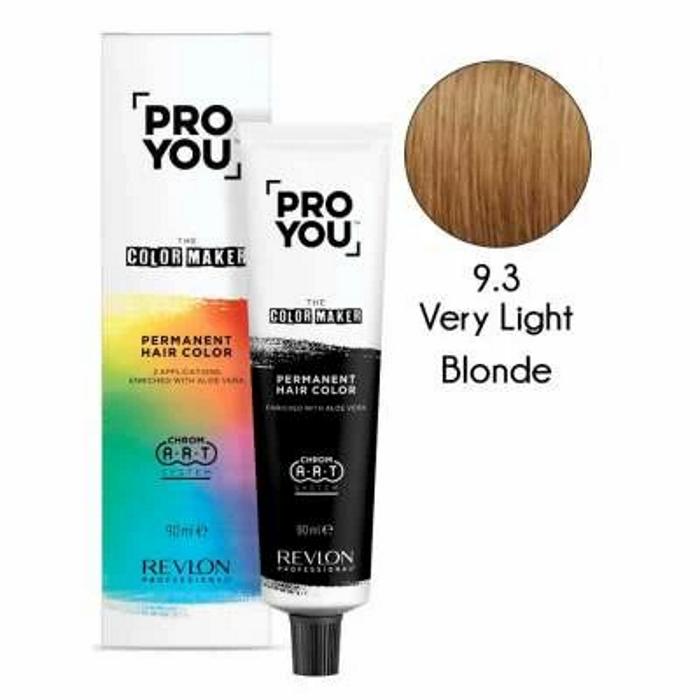 Revlon ProYou The Color Maker Tinte para el Cabello Permanente 90Ml Nº 9.3 VERY LIGHT BLONDE