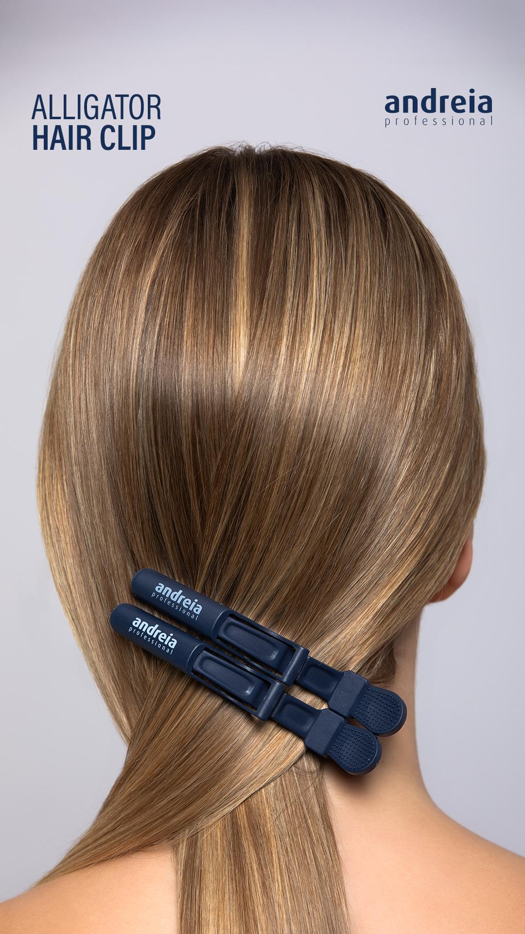 Andreia Professional Pinza para el pelo de cocodrilo