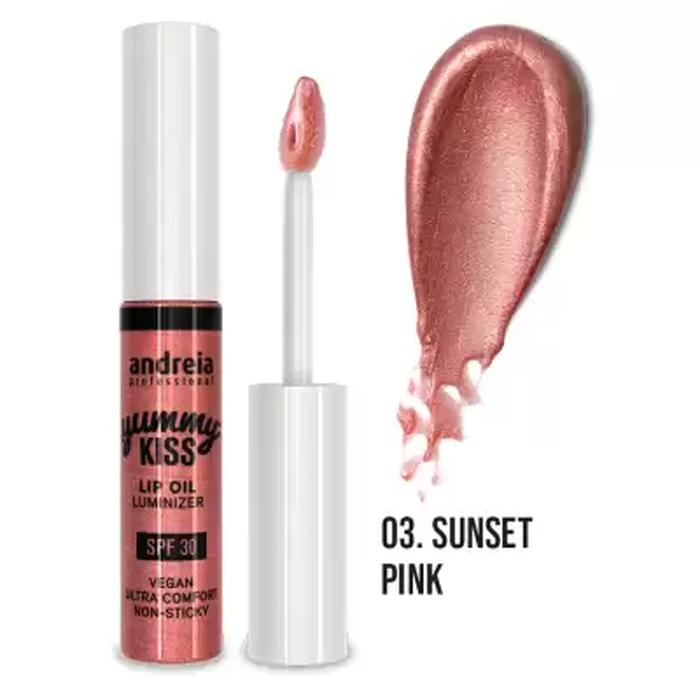 Andreia Professional Yummy Kiss Lip Oil Iluminador Para Lábios Spf30 03 Sunset Pink