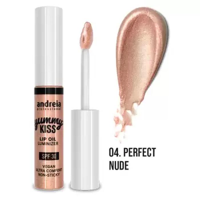 Andreia Professional  Yummy Kiss Lip Oil Iluminador Para Lábios Spf30 04 Perfect Nude