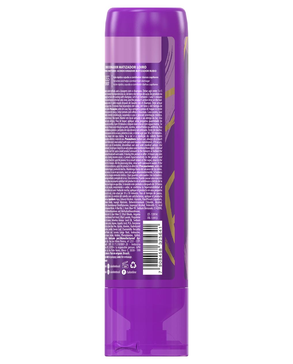 Salon Line Meu Liso Acondicioandor Matizador Loiro 300ml
