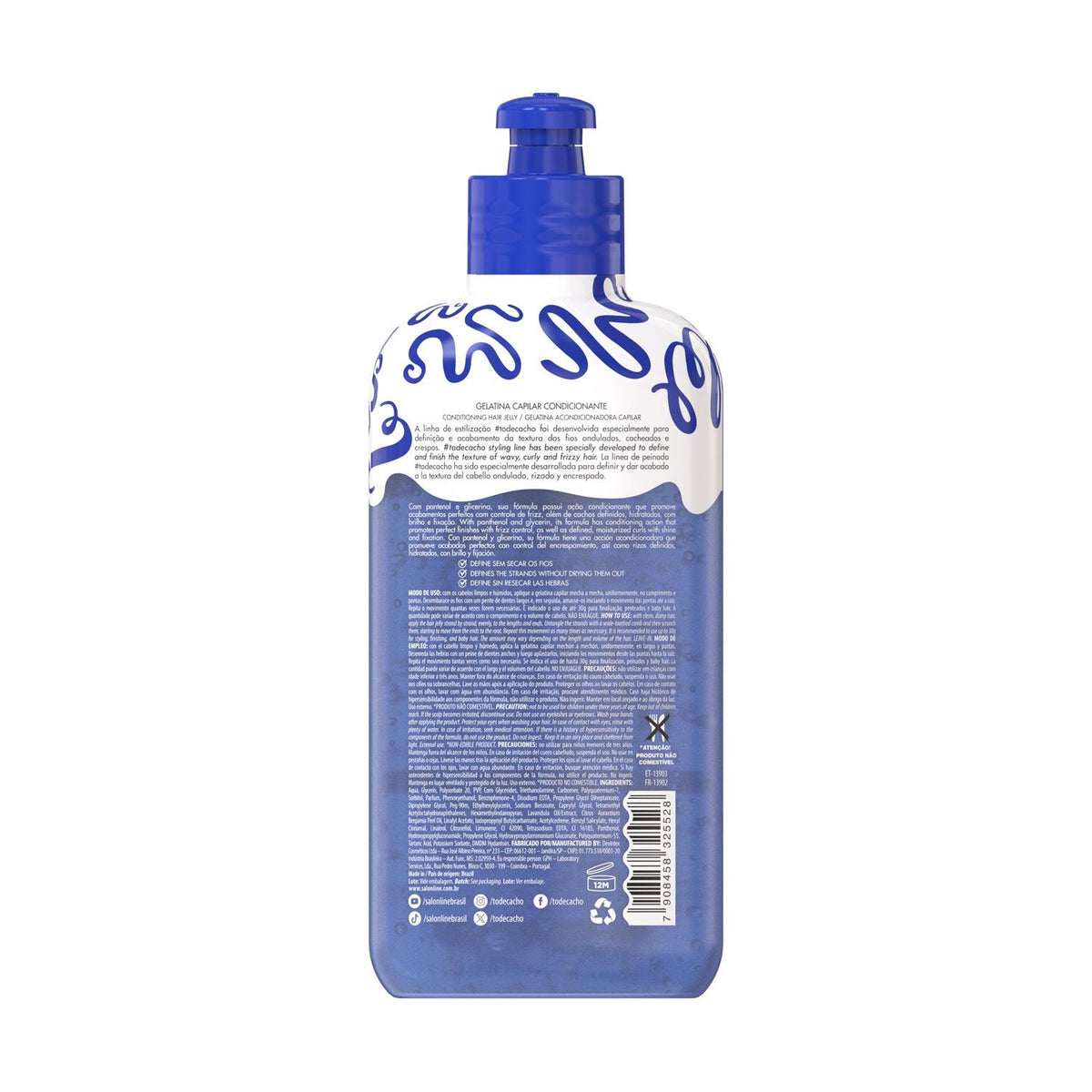 Salon Line To de Cacho Gelatina Frizz Control 310g