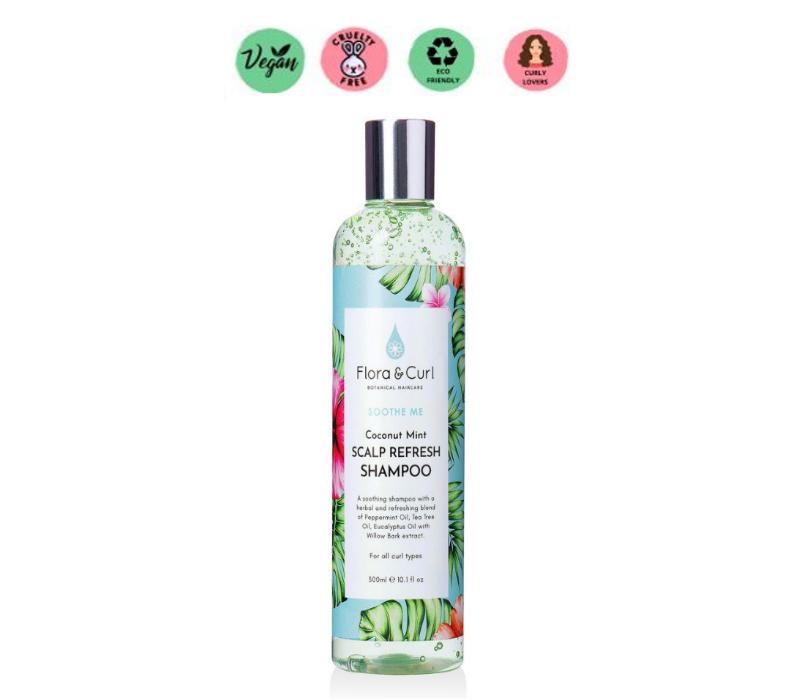 Flora & Curl Coconut Mint Scalp Refresh Shampoo 300ml