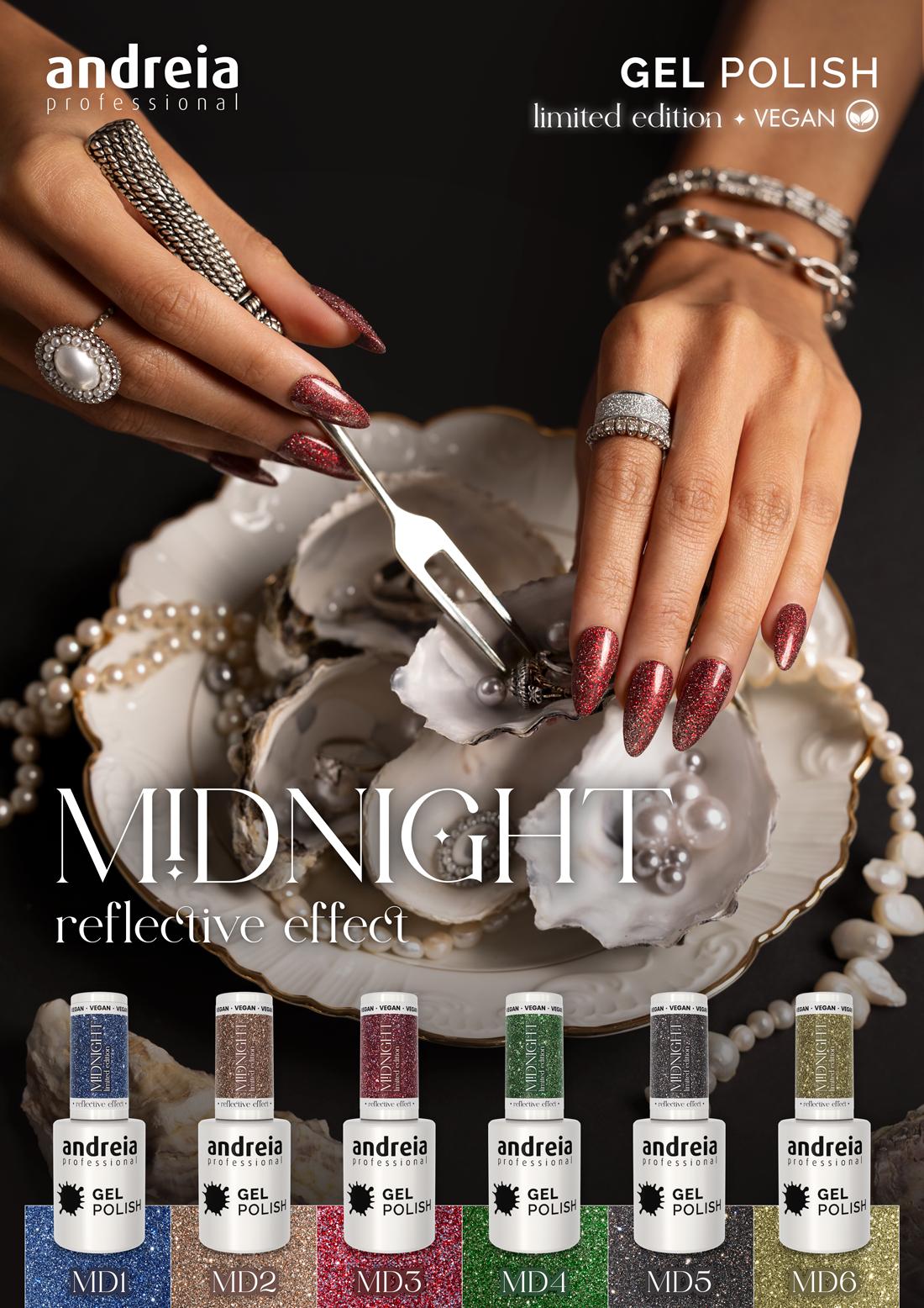 Andreia  Profesional Gel Polish 10,5ml Cor- MD1 Edicion Limitada Midnight