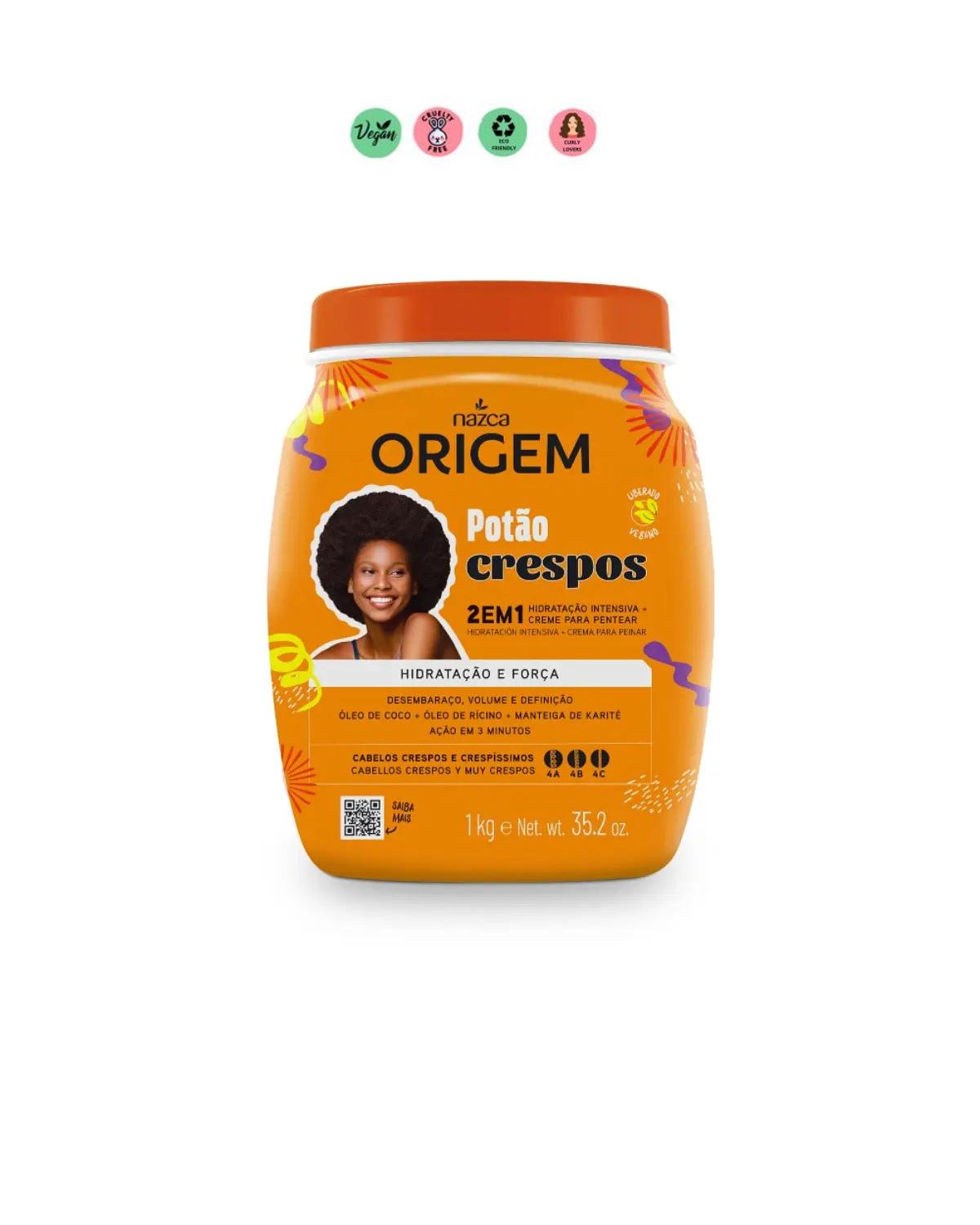 Origem Nazca Potão Crespos 2 en 1 Hidratación y Nutrición  1kg
