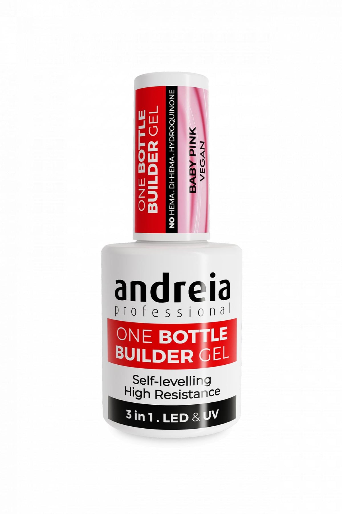 Andreia Professional One Bottle Builder Gel  - Gel de Construcción 3 en 1 - 14ml - Baby Pink