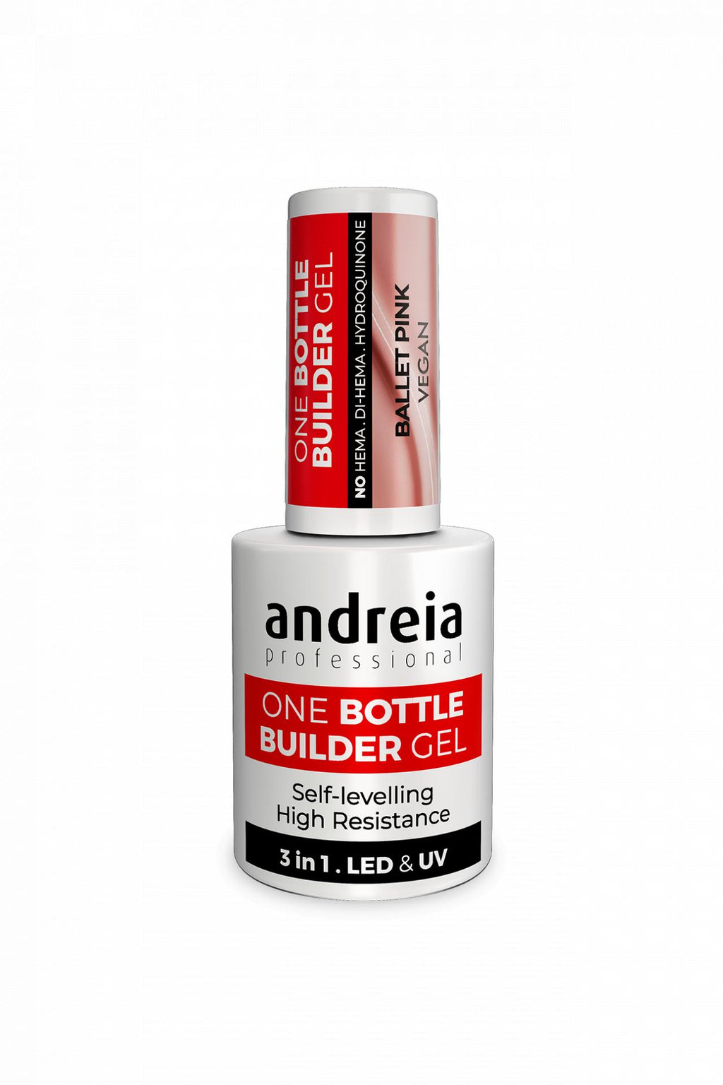 Andreia Professional One Bottle Builder Gel  - Gel de Construcción 3 en 1 - 14ml - Ballet Pink