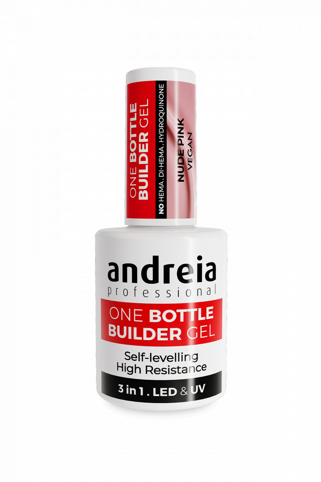Andreia Professional One Bottle Builder Gel  - Gel de Construcción 3 en 1 - 14ml - Nude Pink